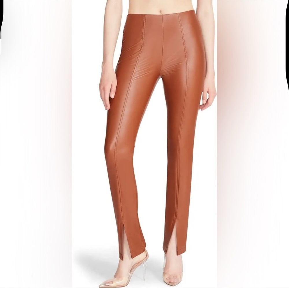 Steve Madden Women's Brown Leather Skinny Pants